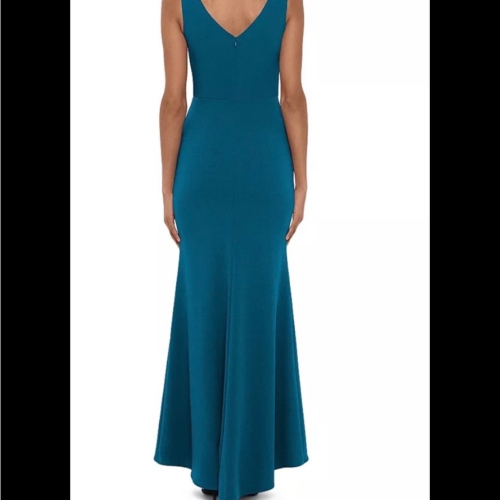 Betsy & Adam Blue High Low Dress - Picture 2 of 3